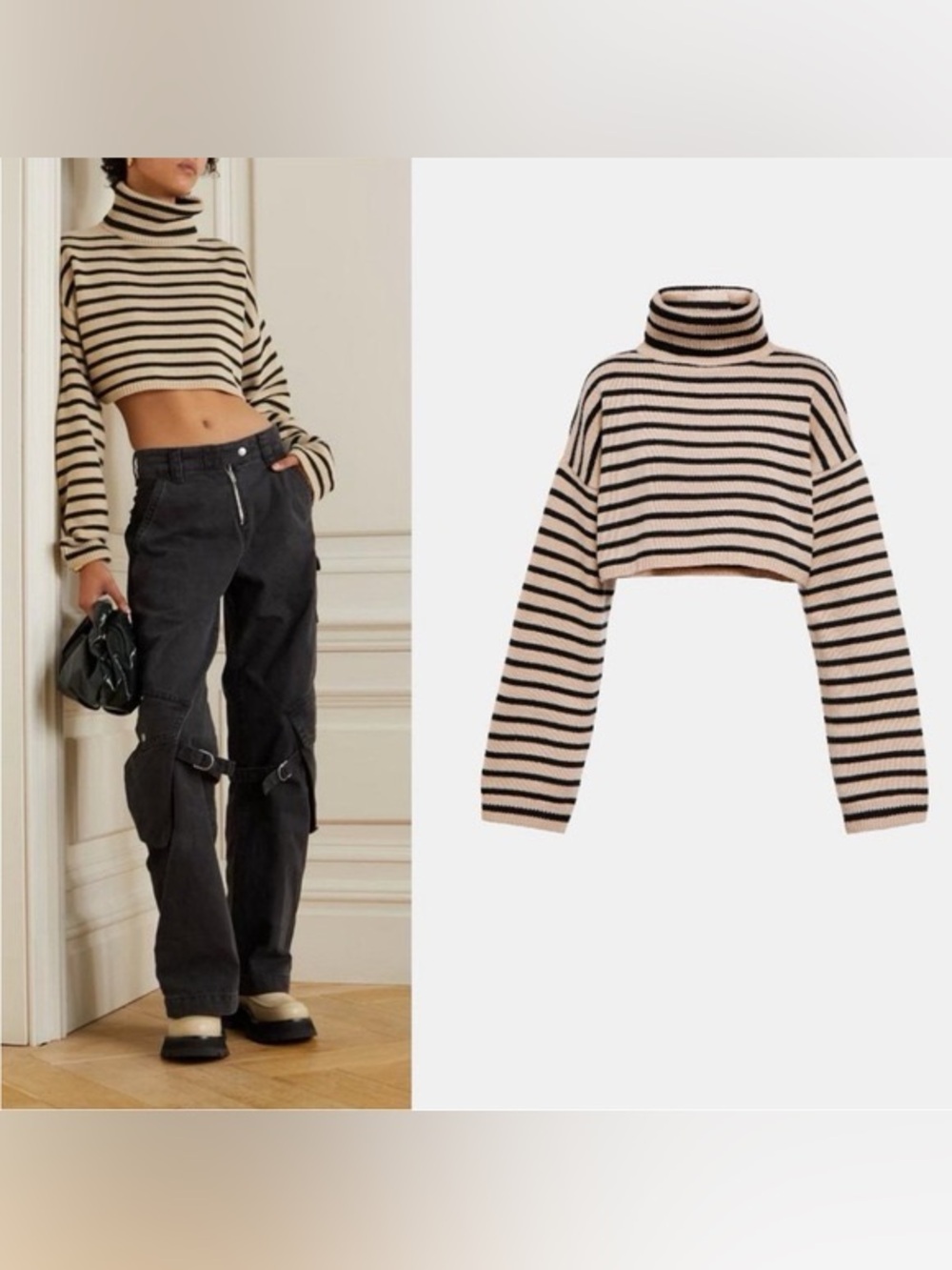The Frankie Shop Athina Turtleneck Sweater Size M/L